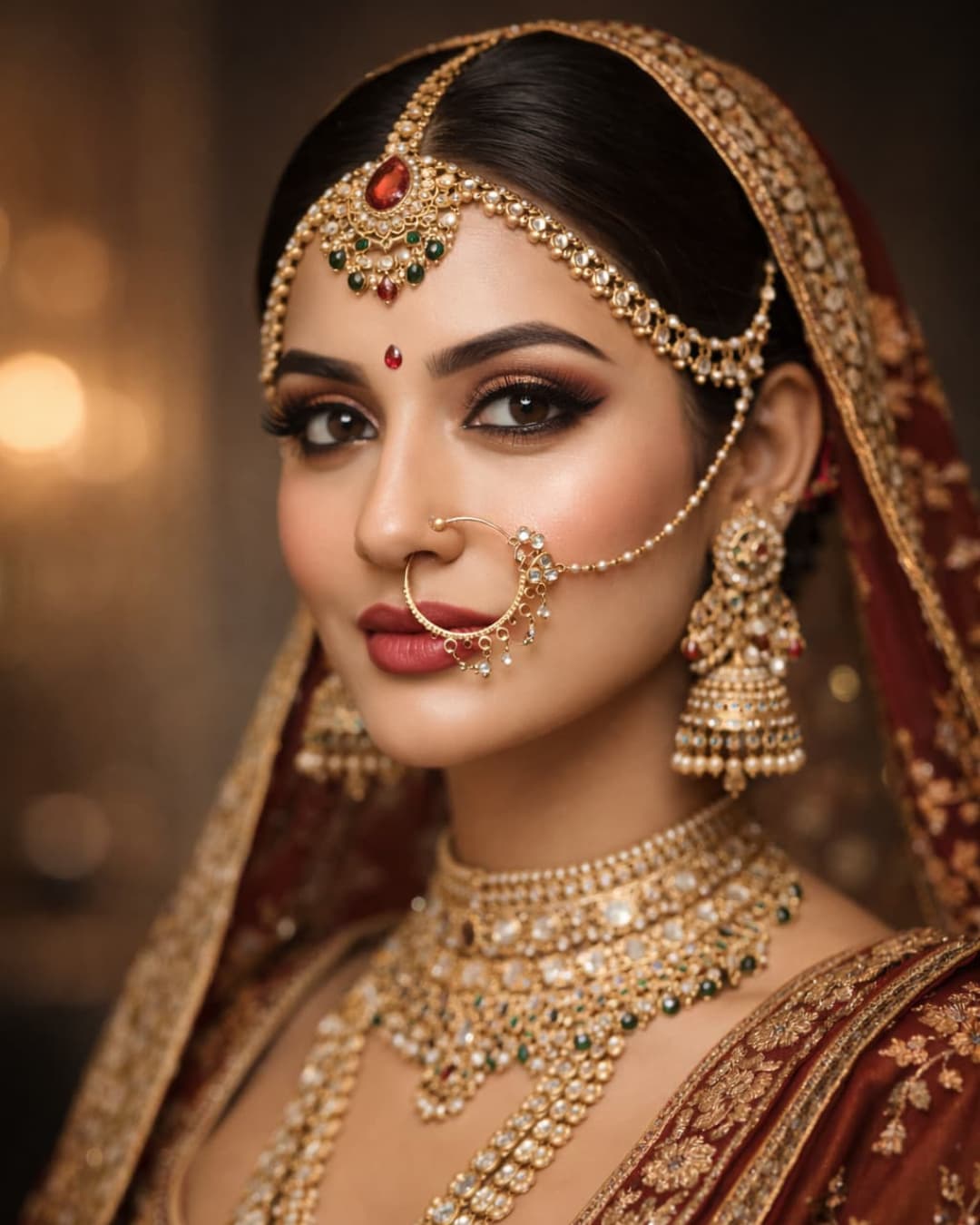 Professional HD Bridal Makeup by Sajid at SD Luxury Salon Janakpuri West Delhi.